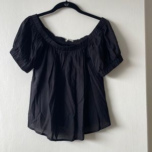 New Black Off the Shoulders Top